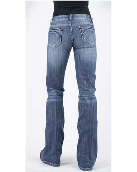 Image #2 - Stetson Women's Medium 816 Classic Bootcut jeans , Blue, hi-res