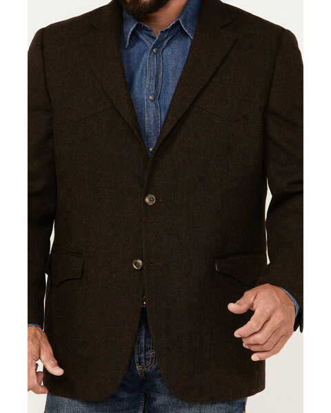 Image #3 - Cody James Men's Marled Tweed Sportcoat, Brown, hi-res