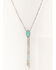 Image #1 - Shyanne Women's Turquoise Stone Bolo Necklace, Silver, hi-res