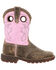 Image #2 - Rocky Girls' Legacy 32 Waterproof Western Boots - Broad Square Toe, Pink, hi-res