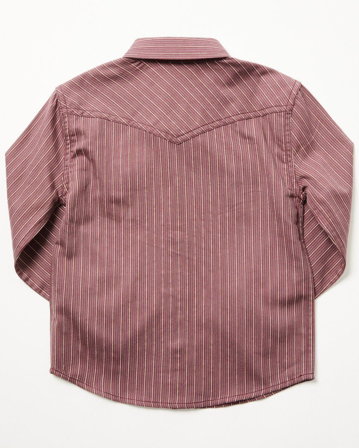 Image #3 - Cody James Toddler Boys' Everest Peak Striped Print Long Sleeve Snap Western Shirt, Burgundy, hi-res