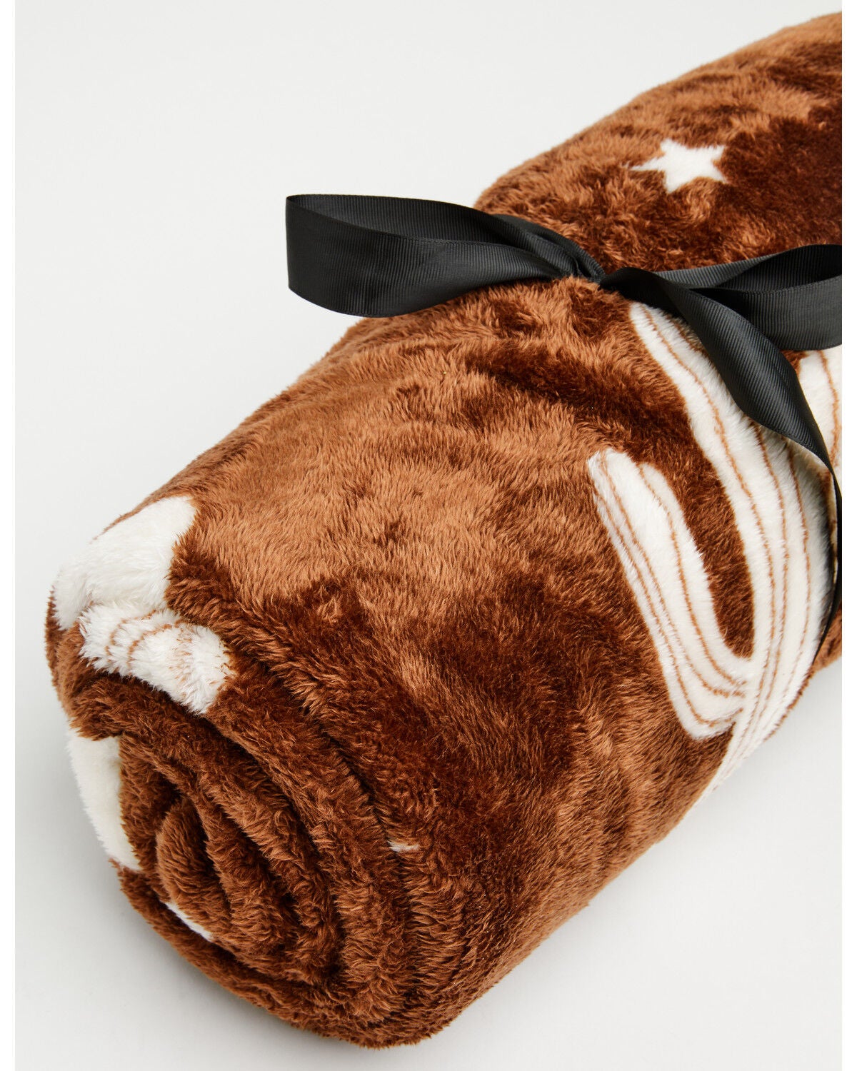Boot Barn Cimarron Western Icon Fleece Blanket, Brown, hi-res