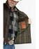 Image #5 - Outback Trading Co Men's Sawbuck Flannel Lined Oilskin Zip-Front Vest, Sage, hi-res