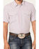 Image #3 - Cody James Men's Redfield Dobby Stripe Print Short Sleeve Snap Western Shirt , White, hi-res