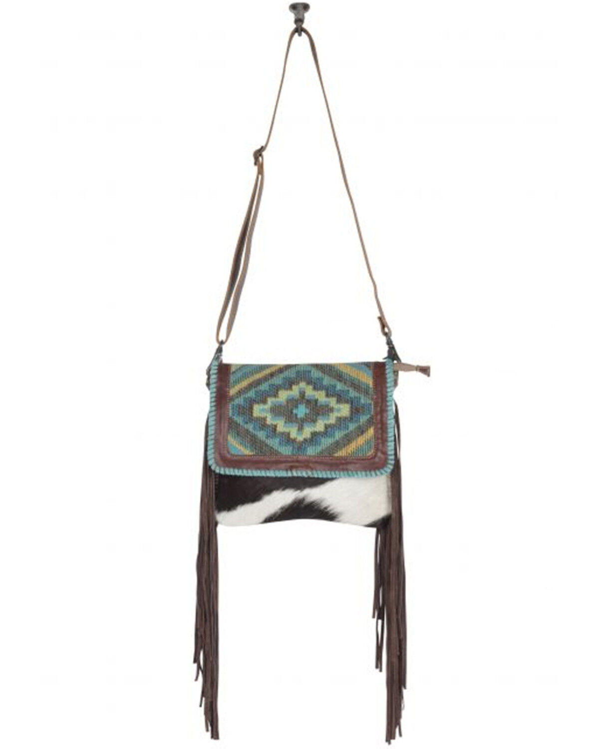 Image #3 - Myra Bag Women's Wild West Boho Hair-On Hide Crossbody Bag, Multi, hi-res