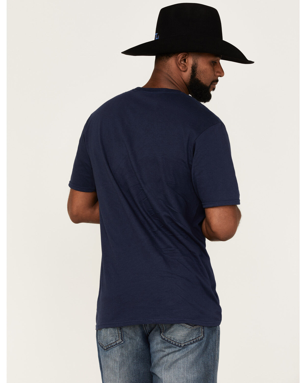 Image #4 - RANK 45® Men's Ombre Southwestern Circle Logo Graphic Short Sleeve T-Shirt, Navy, hi-res