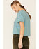 Image #4 - Cut & Paste Women's Sage Adventure Is Out There Graphic Cropped Tee , Sage, hi-res