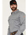 Image #2 - Hawx Men's FR Woven Long Sleeve Button-Down Work Shirt, Grey, hi-res
