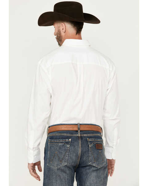 Image #4 - George Strait by Wrangler Men's Long Sleeve Button-Down Stretch Western Shirt, White, hi-res
