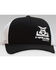 RopeSmart Men's Black & White Hawg Gear Embroidered Mesh-Back Trucker Cap , Black, hi-res
