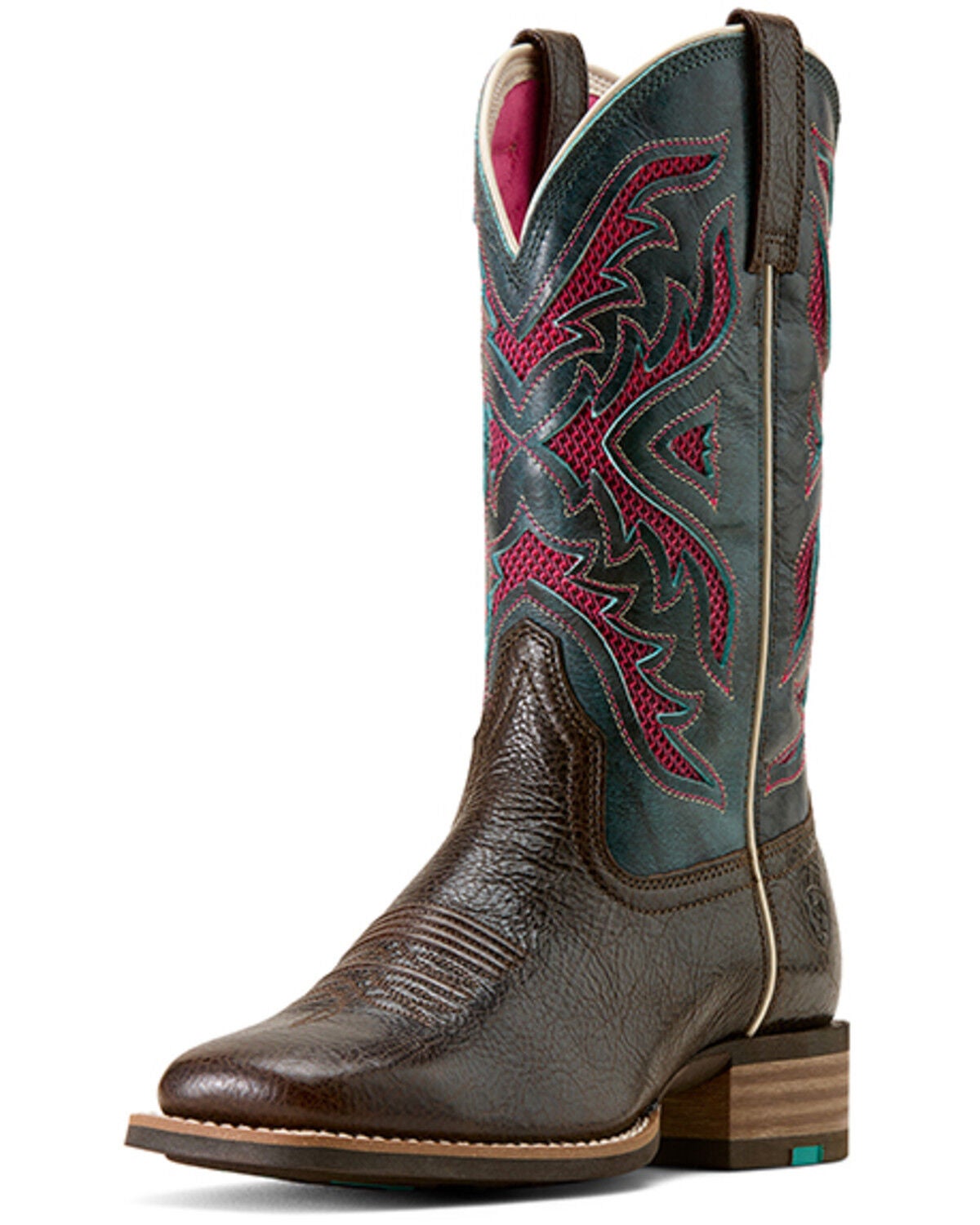Image #3 - Ariat Women's San Angelo VentTEK 360 Performance Western Boots - Broad Square Toe, Chocolate, hi-res