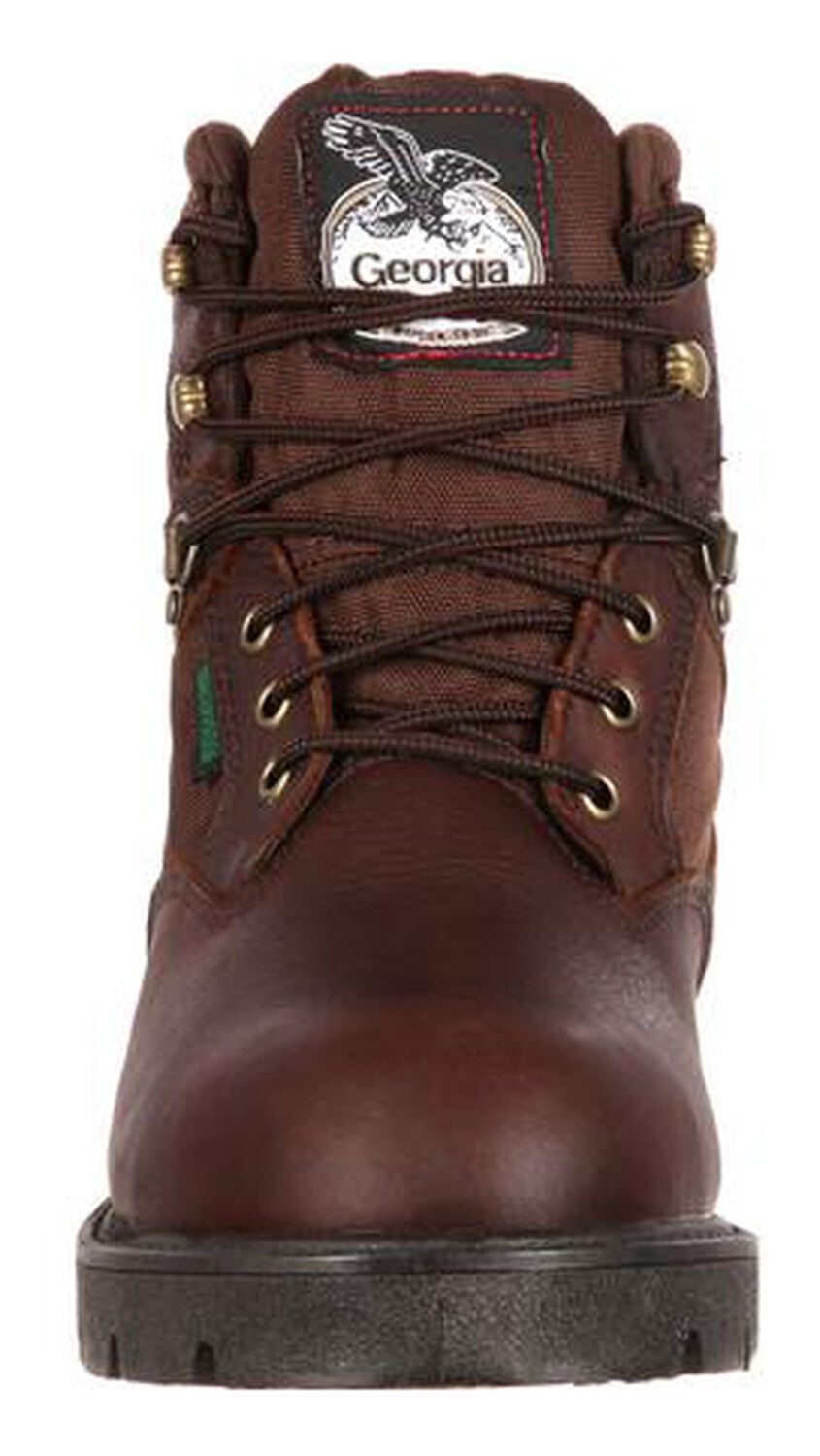Image #4 - Georgia Boot Men's Homeland Waterproof Work Boots - Soft Toe, Brown, hi-res