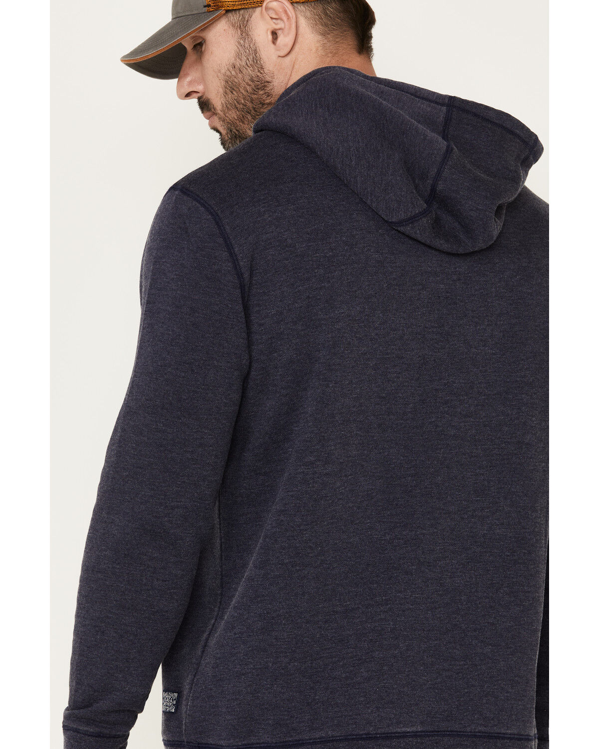 Image #5 - Flag & Anthem Men's Navy Colerain Burnout Fleece Hooded Sweatshirt, Navy, hi-res