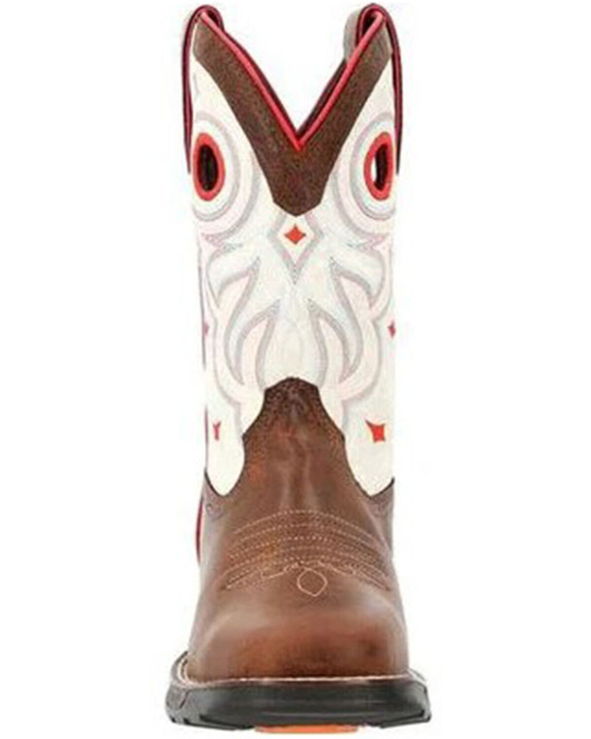 Image #4 - Durango Women's Maverick Waterproof Western Work Boots - Steel Toe, Brown, hi-res