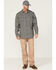 Image #2 - Hawx Men's FR Plaid Print Woven Long Sleeve Button Down Work Shirt - Tall, Navy, hi-res