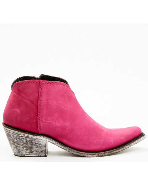 Image #2 - Caborca Silver by Liberty Black Women's Lidia Western Booties - Snip Toe, Magenta, hi-res