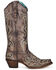 Image #2 - Corral Women's Brown Embroidery Western Boots - Snip Toe, Brown, hi-res