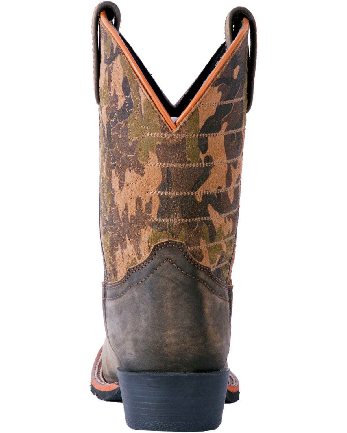 camo square toe boots