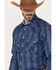 Image #2 - Resistol Men's Lakeland Geo Print Long Sleeve Snap Western Shirt, Blue, hi-res