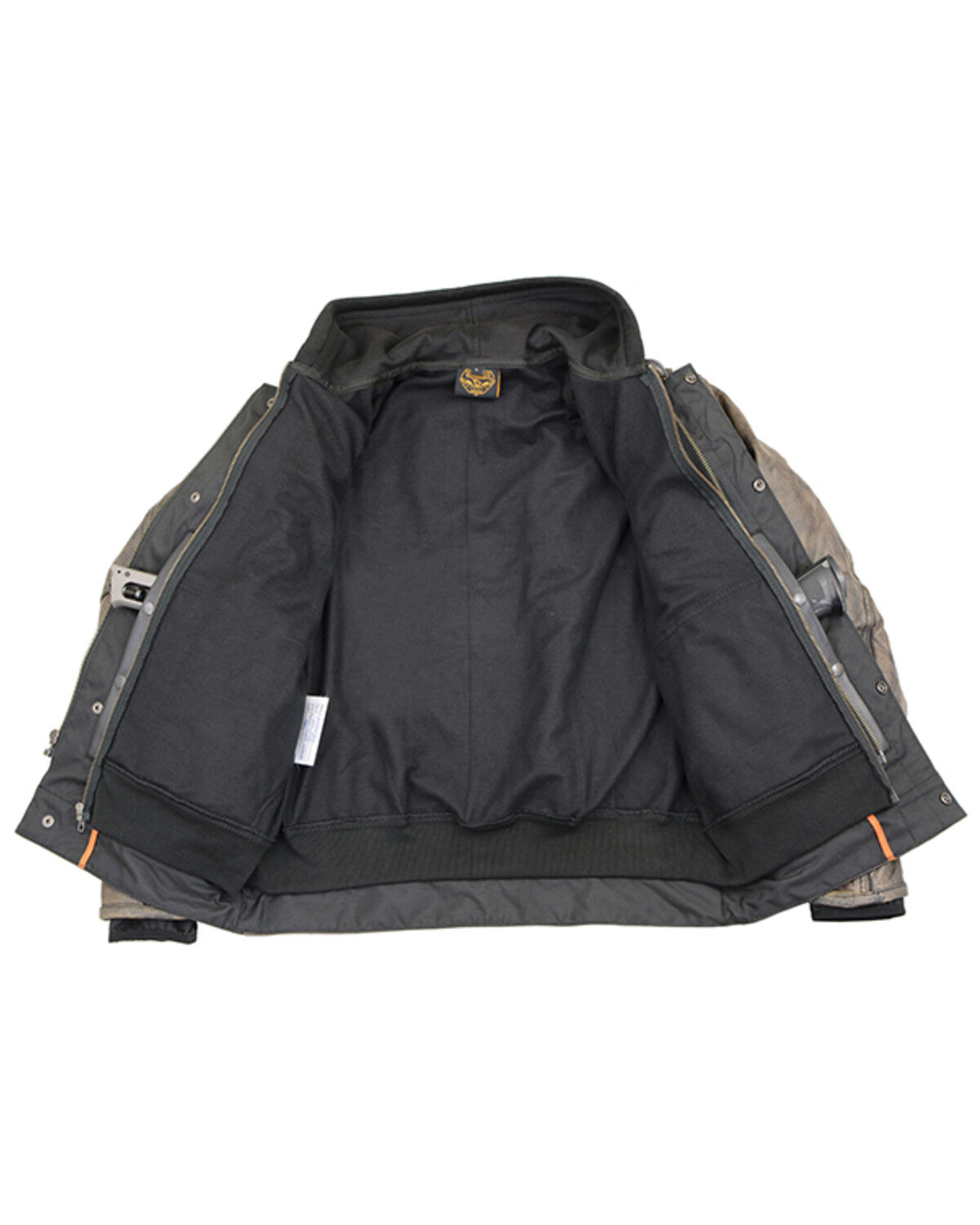 Image #5 - Milwaukee Leather Men's Distressed Utility Pocket Ventilated Concealed Carry Motorcycle Jacket, Black, hi-res