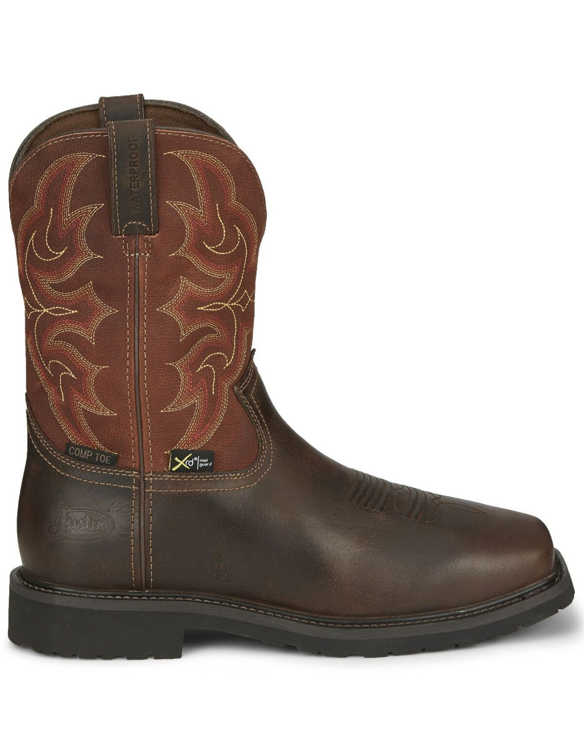justin comp toe boots