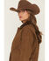 Image #3 - Shyanne Women's Tillson Zip-Up Cropped Jacket, Brown, hi-res