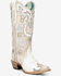 Image #1 - Corral Women's Honey Horseshoe Overlay Western Boots - Snip Toe, Ivory, hi-res