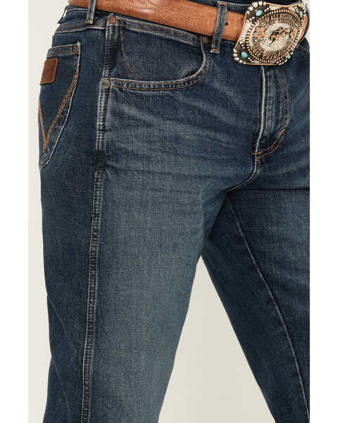 Image #2 - Wrangler Retro Men's 88MWZ Koewin Medium Wash Slim Straight Stretch Denim Jeans - Tall, Medium Wash, hi-res