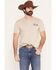Image #2 - Sendero Provisions Men's Talkin' Bull Short Sleeve Graphic T-Shirt, Sand, hi-res