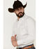 Image #2 - Ely Walker Men's Geo Print Long Sleeve Pearl Snap Western Shirt - Big , White, hi-res