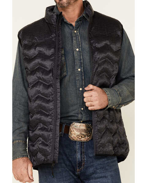 Image #3 - Cody James Core Men's Heather Charcoal Midnight Heat Sealed Zip-Front Puffer Vest - Big & Tall , , hi-res