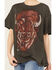 Wrangler Women's Buffalo Short Sleeve Graphic Tee, Grey, hi-res