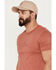 Brixton Men's Alpha Thread Tonal Logo Graphic T-Shirt, Medium Red, hi-res