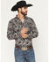 Image #1 - Cody James Men's Colorado Ridge Paisley Print Long Sleeve Snap Western Shirt, Brown, hi-res