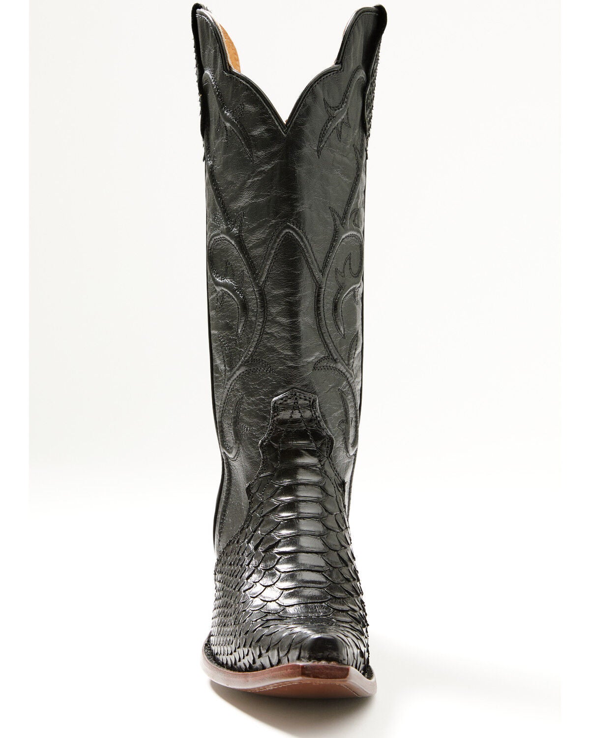 Image #4 - Shyanne Women's Exotic Python Tall Western Boots - Snip Toe, Black, hi-res