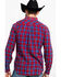 Image #2 - Levi's Men's Red Mondy Plaid Long Sleeve Western Flannel Shirt, Red, hi-res