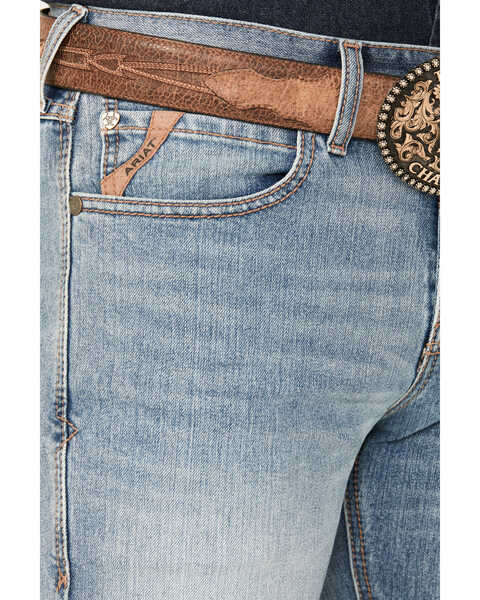 Image #2 - Ariat Men's M7 Linda Ray Light Wash Slim Straight Pro Series Performance Denim Jeans, Light Wash, hi-res