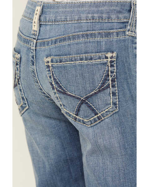 Image #4 - Ariat Girls' Medium Wash Tennesse Bootcut Denim Jeans , Blue, hi-res