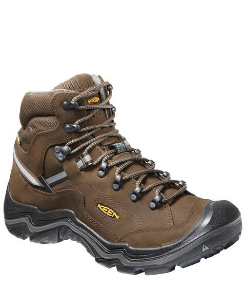 Keen Men's Durand II Waterproof Work Boots - Soft Toe, Brown, hi-res