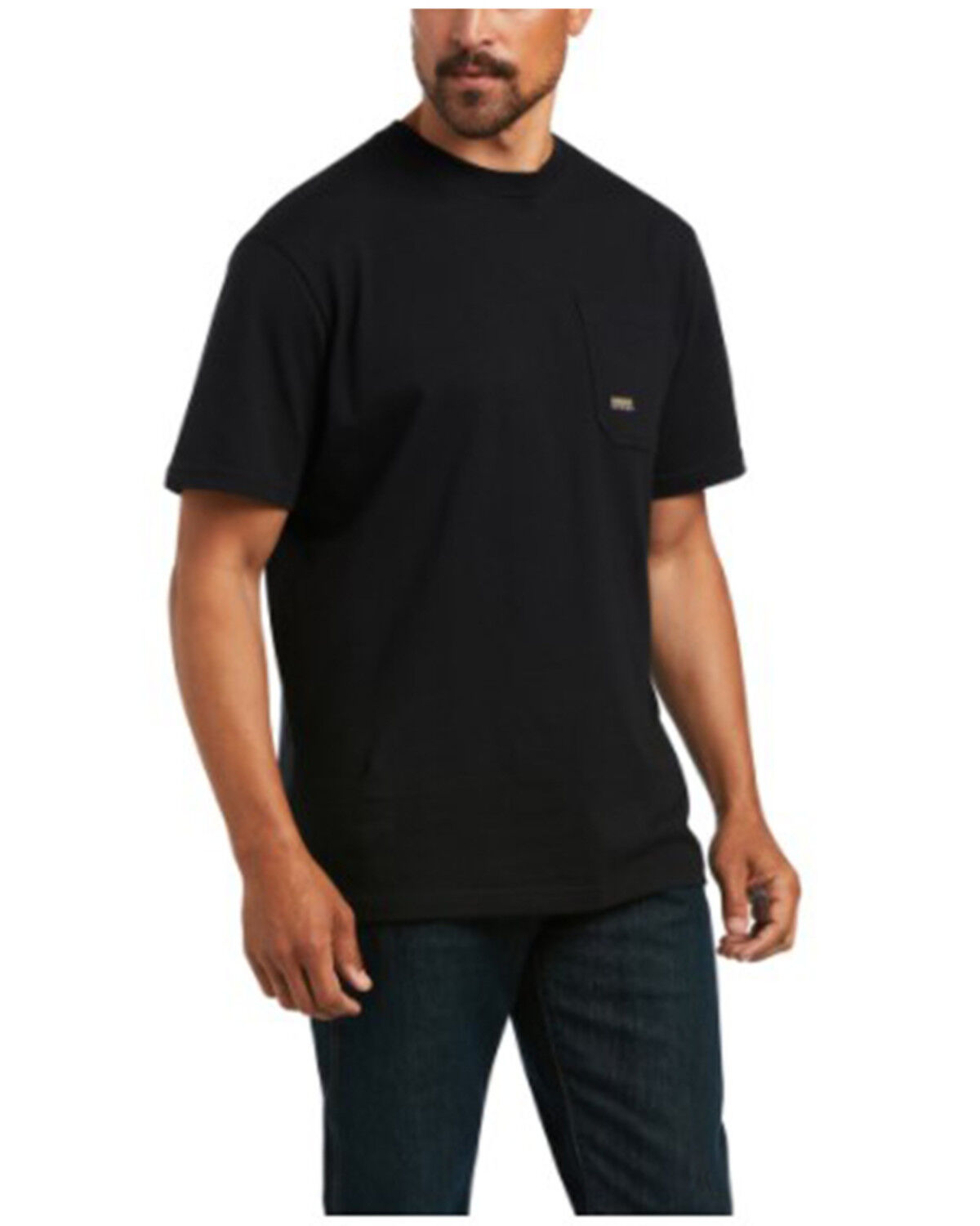 Image #1 - Ariat Men's Rebar Cotton Strong Mexico Pride Graphic Short Sleeve Work T-Shirt, Black, hi-res