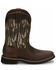 Image #2 - Justin Men's Trekker Waterproof Western Work Boots - Soft Toe, Brown, hi-res