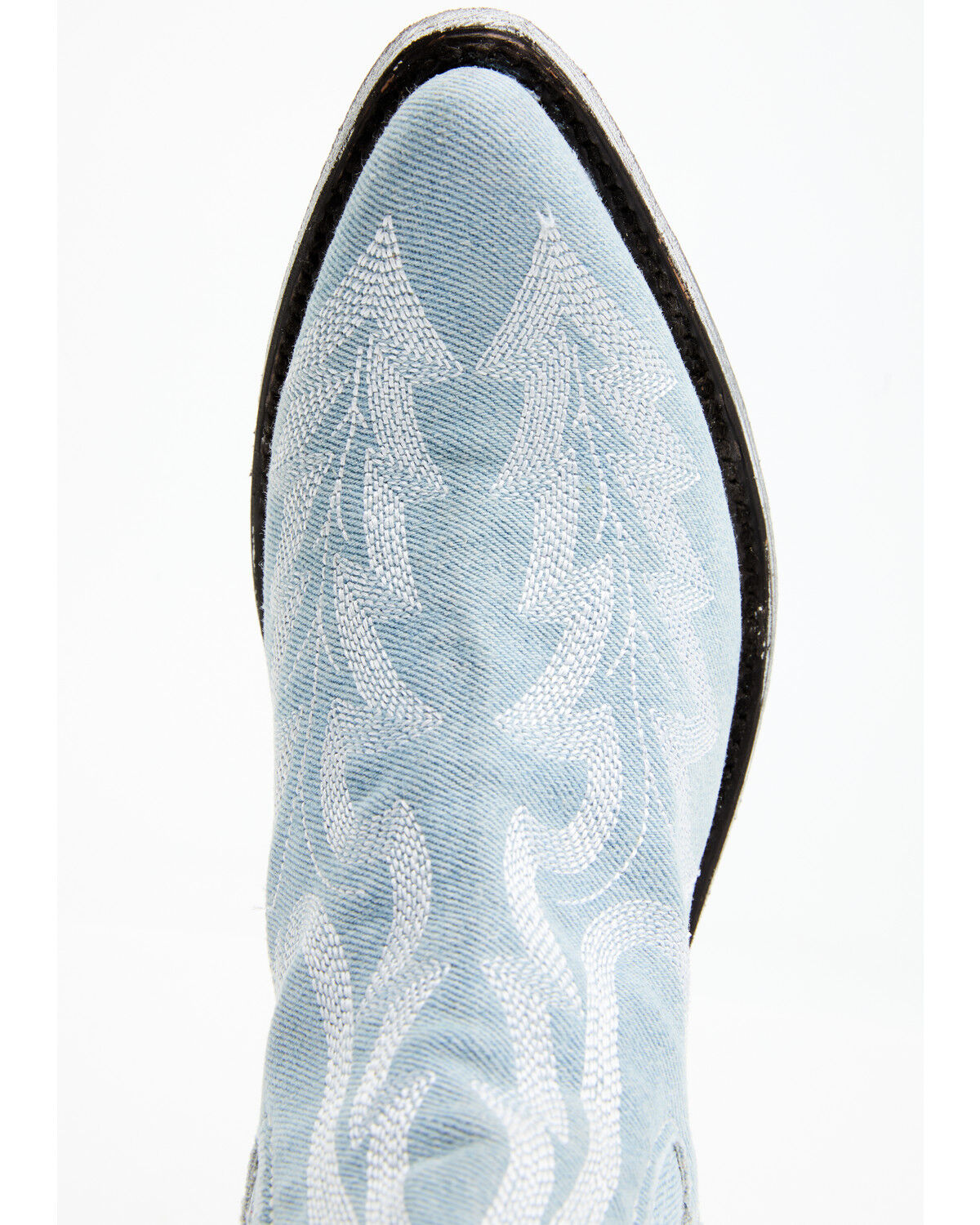 Image #6 - Liberty Black Women's Simone Made in Denim Western Booties - Round Toe, Light Blue, hi-res