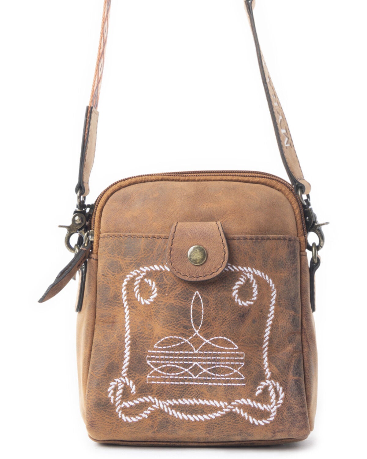 Image #3 - Myra Bag Women's Starlight Rope Crossbody Bag, Brown, hi-res