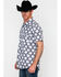 Image #5 - Rock & Roll Denim Men's Crinkle Washed Palm Print Short Sleeve Western Shirt, , hi-res