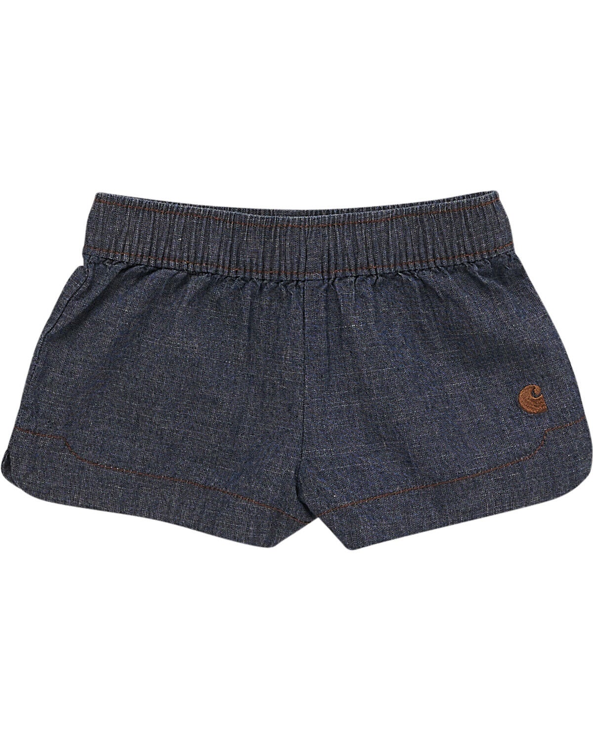 Carhartt Toddler Girls' Chambray Medium Wash Shorts, Medium Wash, hi-res