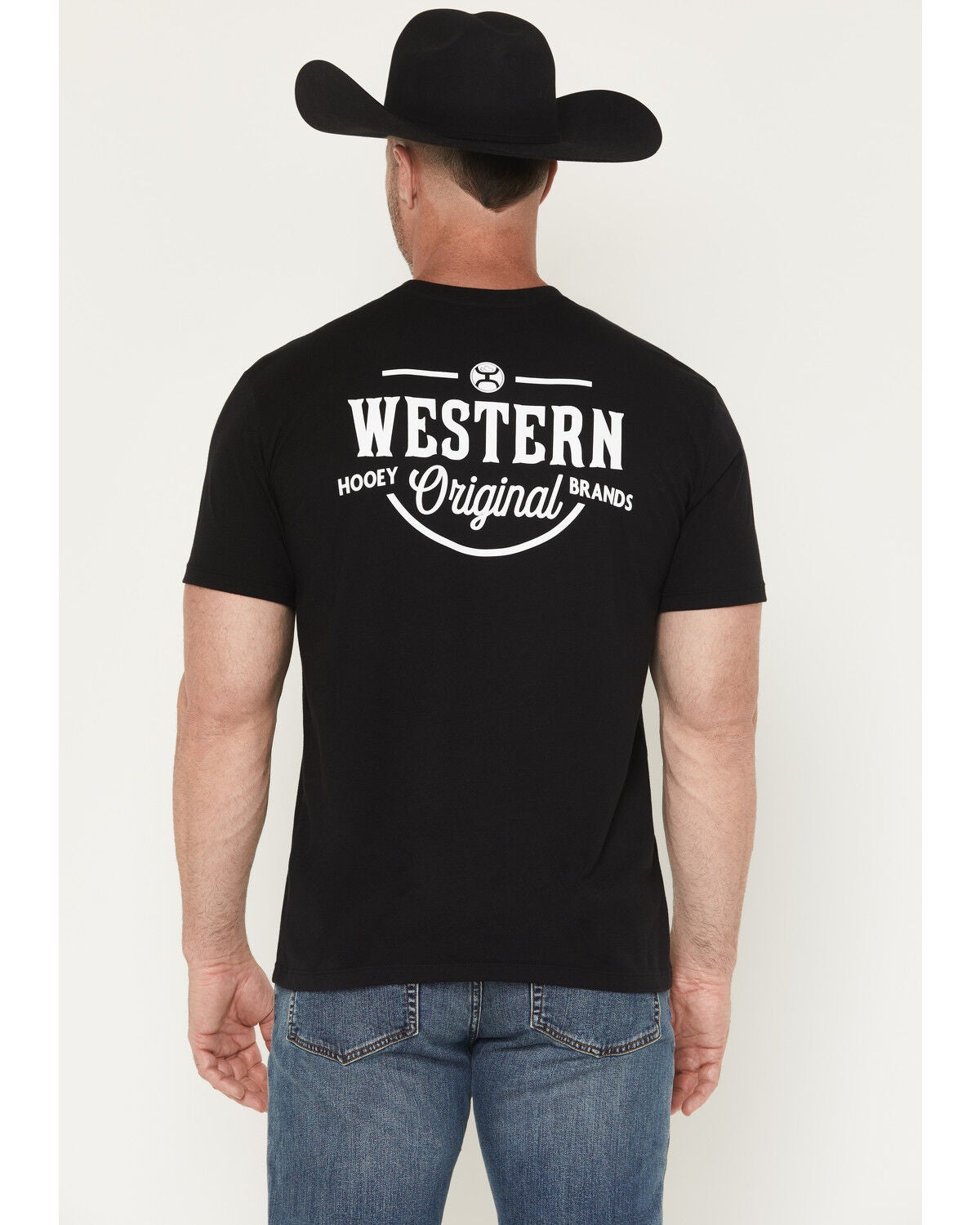 Image #1 - Hooey Men's Western OG Short Sleeve Graphic T-Shirt, Black, hi-res
