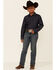 Cody James Boys' Moving Indigo Denim Long Sleeve Snap Western Shirt , Blue, hi-res