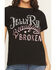 Image #3 - People of Leisure Women's Jelly Roll Beautifully Broken Short Sleeve Cropped Graphic Tee, Black, hi-res
