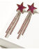 Image #1 - Idyllwind Women's Dangle Star Piedmont Earrings , Fuchsia, hi-res