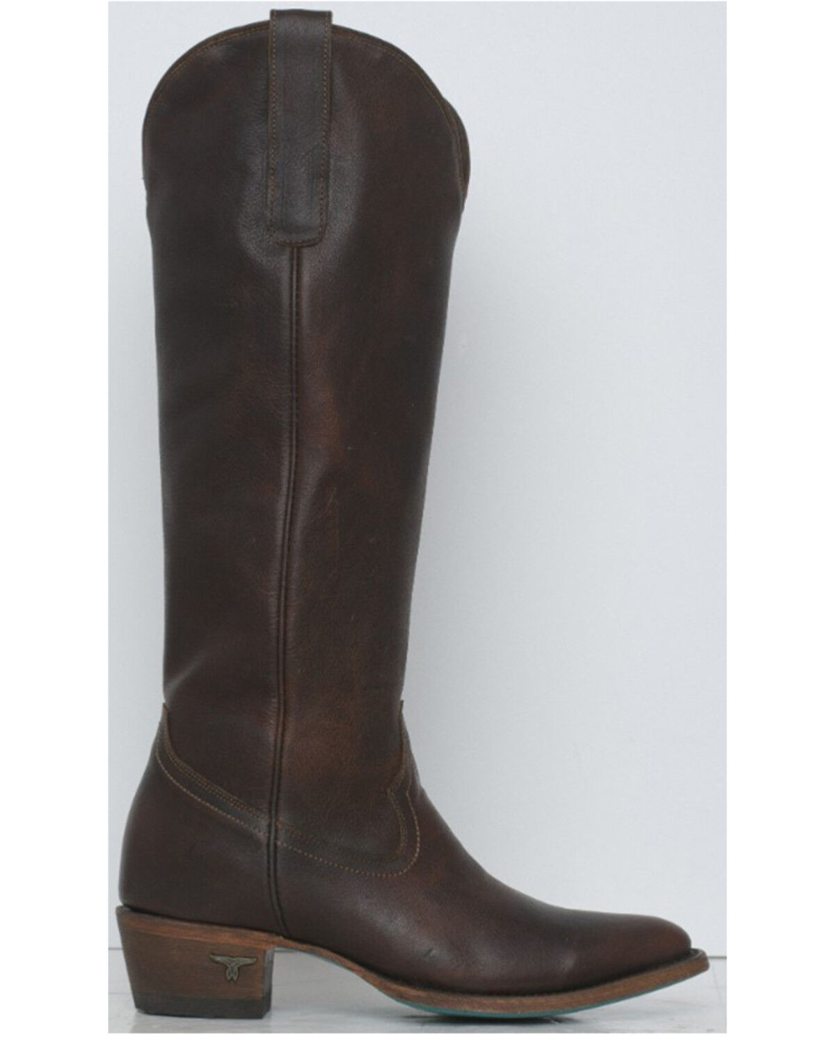 Image #2 - Lane Women's Plain Jane Tall Western Boots - Round Toe, Cognac, hi-res